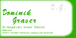 dominik graser business card